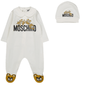 Moschino Baby Unisex Playsuit White