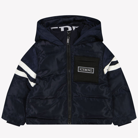 Iceberg Baby boys winter coat Navy