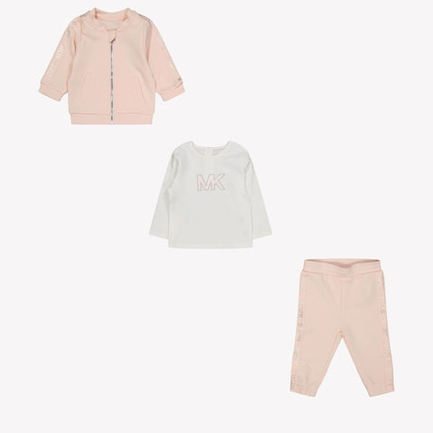 Michael Kors Baby Meisjes Joggingpak Licht Roze