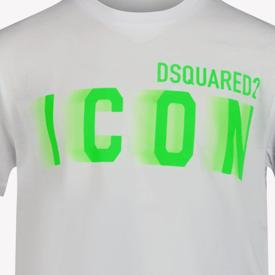 Dsquared2 Kinder Unisex T-Shirt Fluor Groen