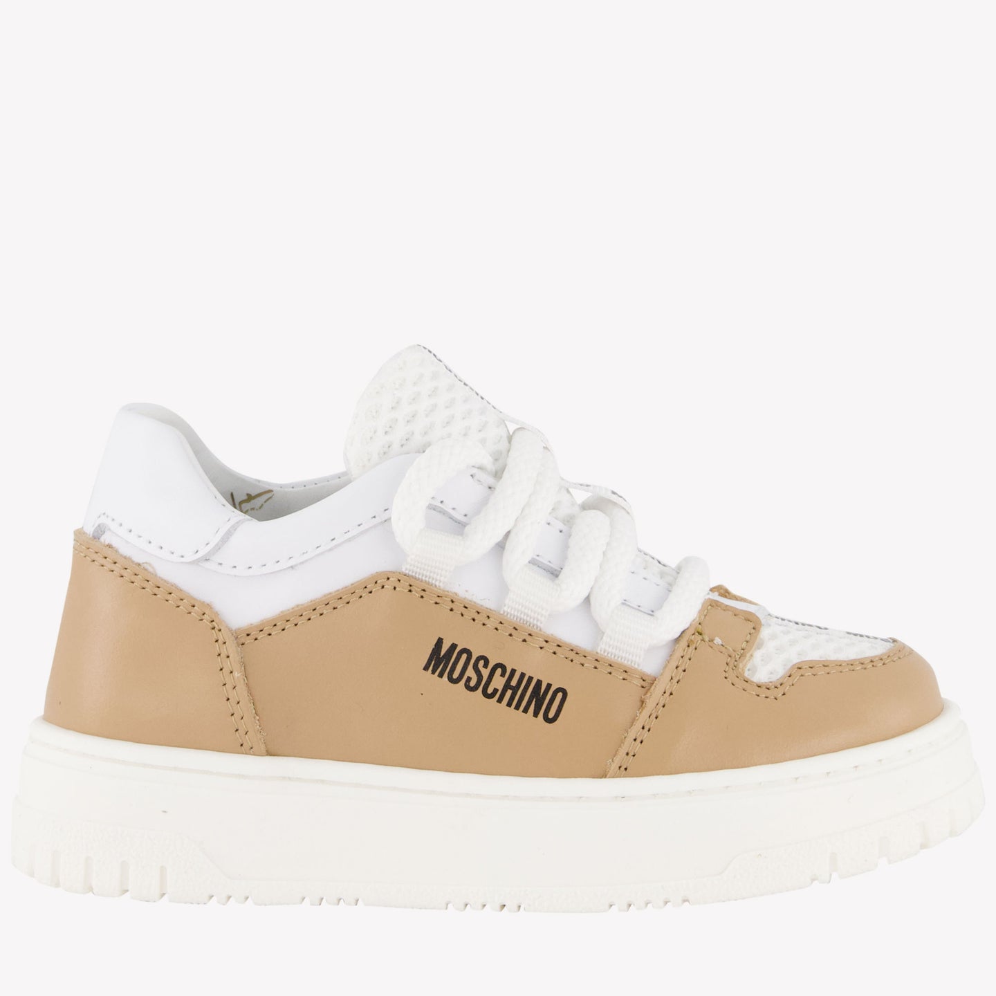 Moschino Unisex Sneakers In Beige