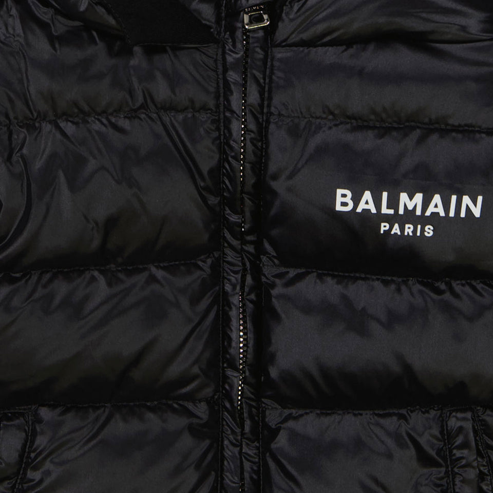 Balmain Baby boys winter coat Black