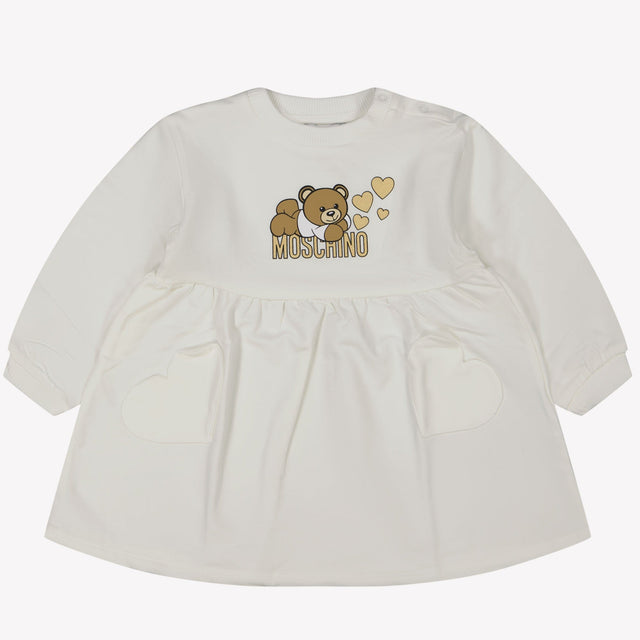 Moschino Baby Meisjes Jurk Off White 3/6