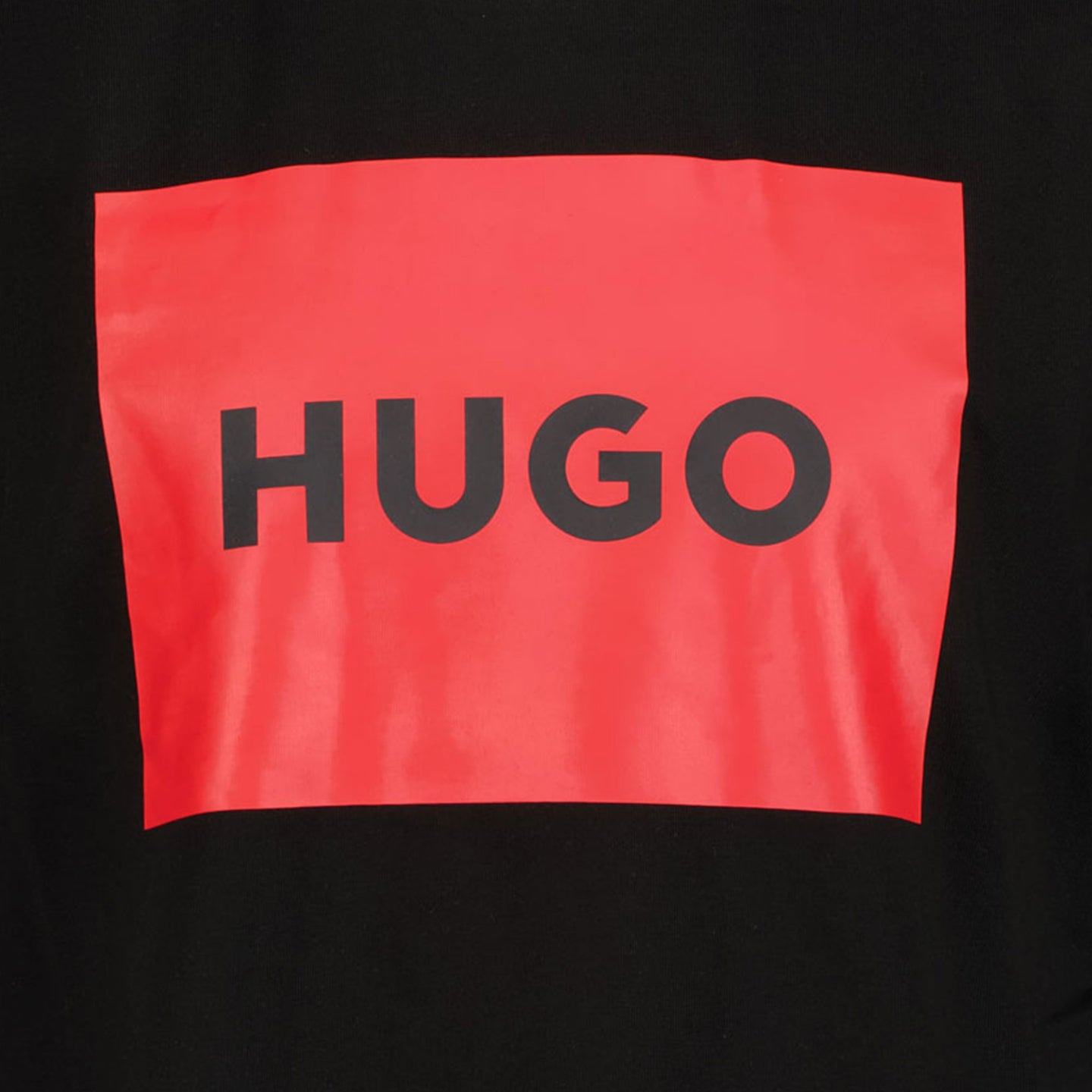 Hugo Kinder Jongens T-shirt Zwart