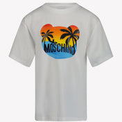 Moschino Kinder Unisex T-shirt Wit