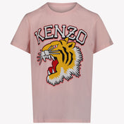 Kenzo Kids Unisex T-shirt Licht Roze