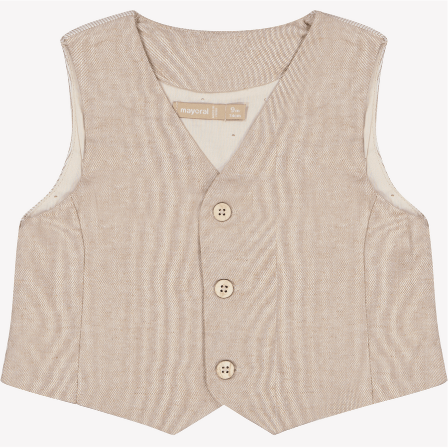 Mayoral Baby Boys Gilet Beige