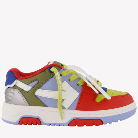 Off-White Out Of Office Jongens Sneakers Licht Blauw