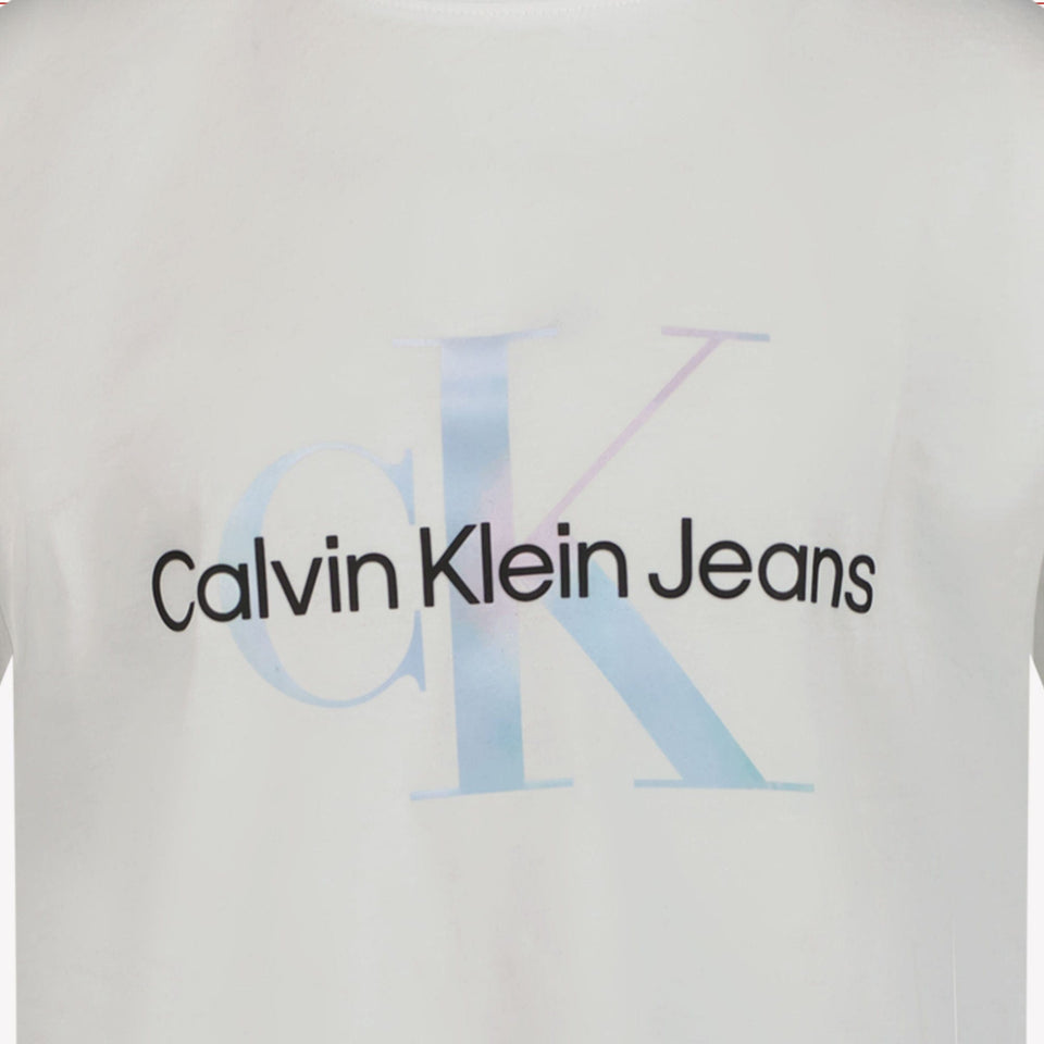 Calvin Klein Kinder Meisjes T-shirt Wit