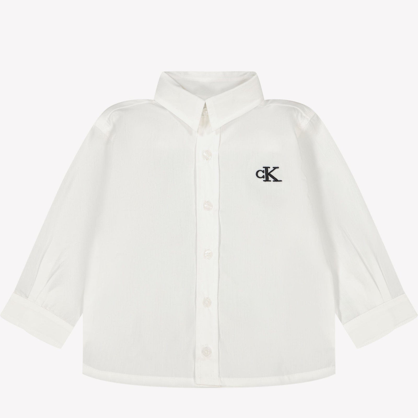 Calvin Klein Baby Jongens Blouse Wit 68