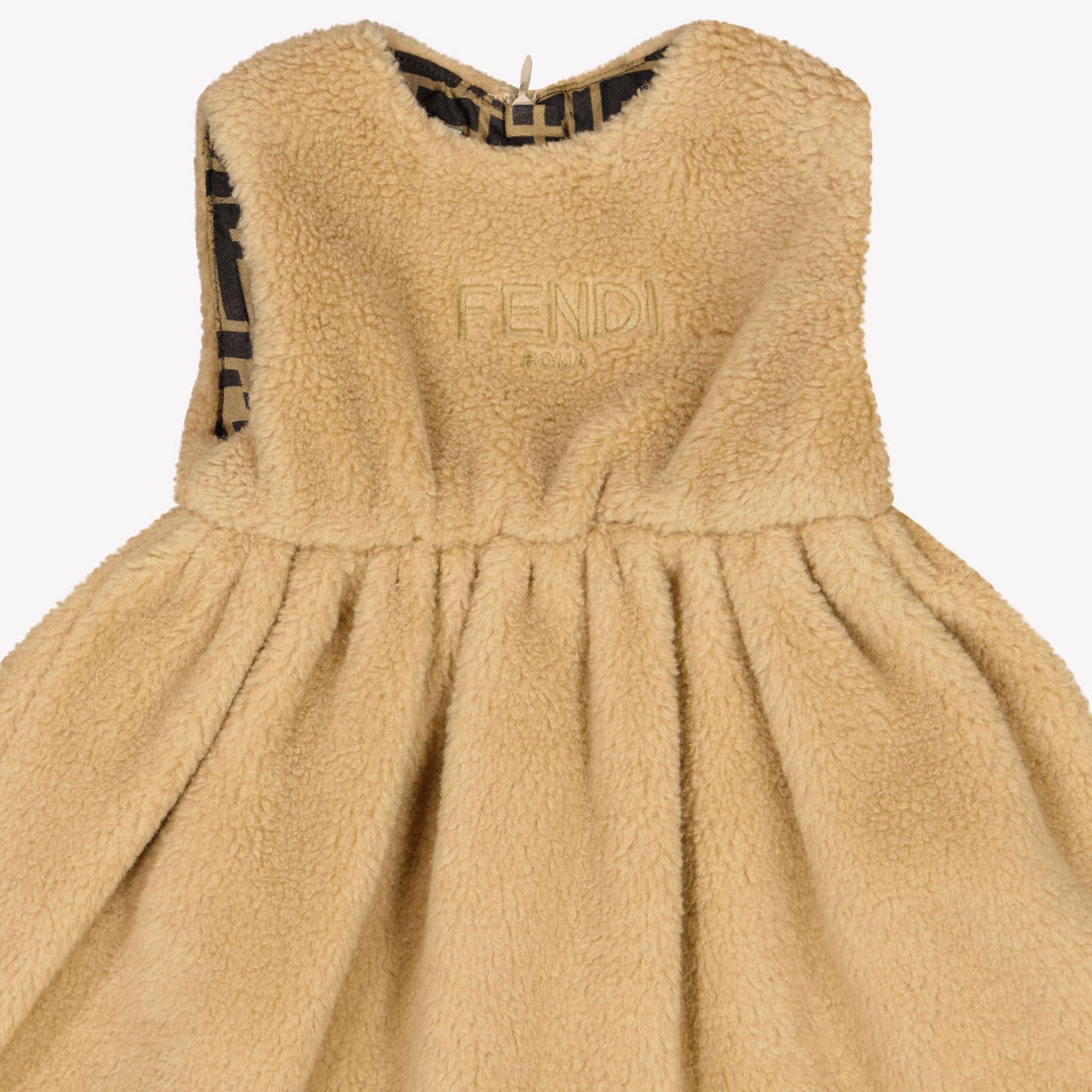 Fendi Baby Girls Dress Beige