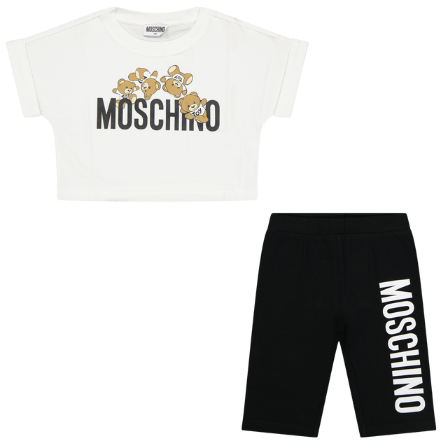 Moschino Kinder Meisjes Set Wit