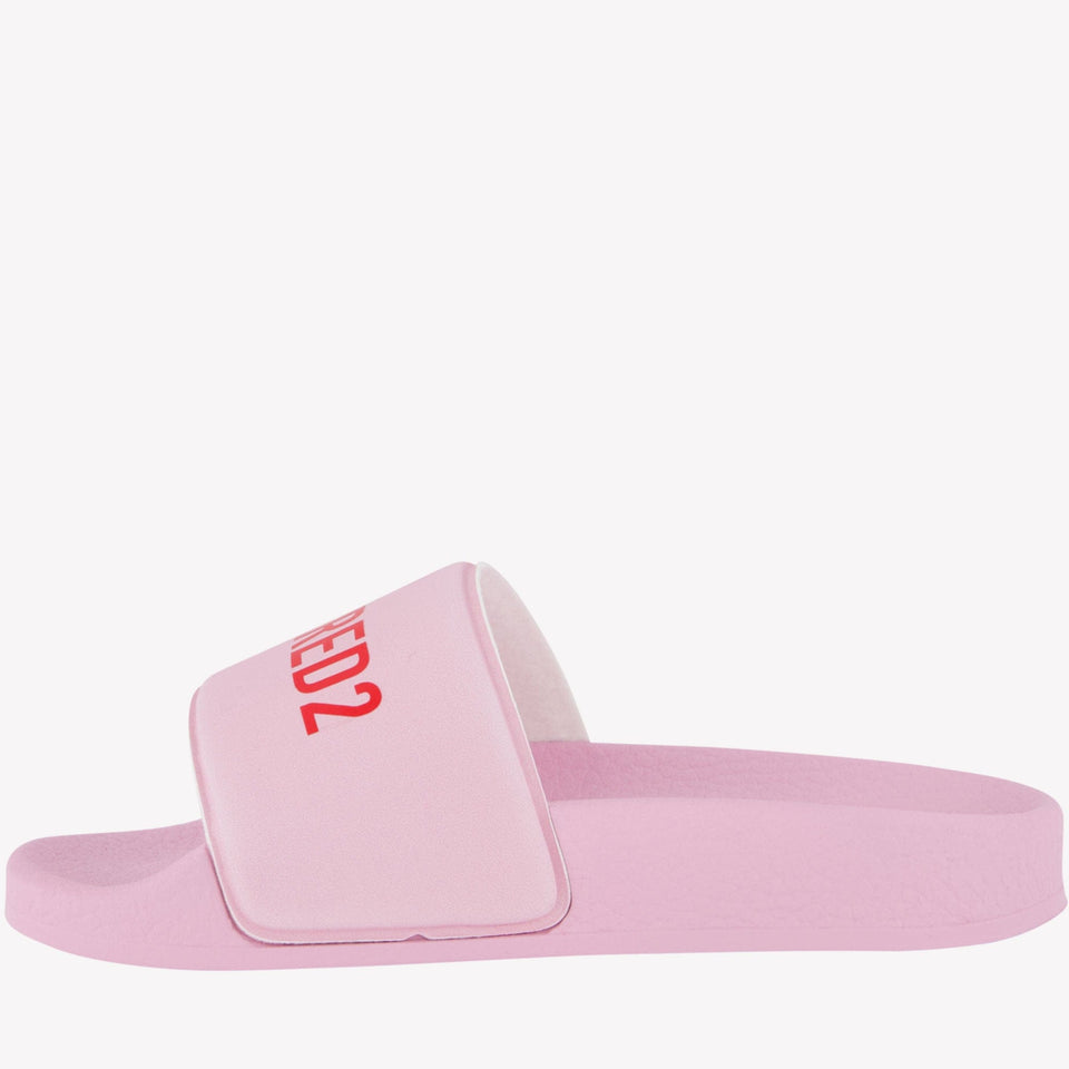 Dsquared2 Kinder Meisjes Slippers Licht Roze