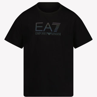 Ea7 Kinder Jongens T-shirt Zwart 4Y
