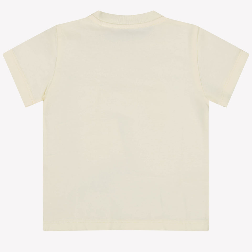 Palm Angels Baby Unisex T-shirt in OffWhite