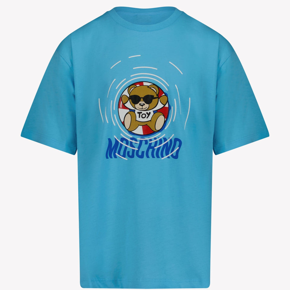 Moschino Kinder Unisex T-shirt Turquoise 4Y