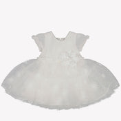 MonnaLisa Baby Girls Dress In OffWhite