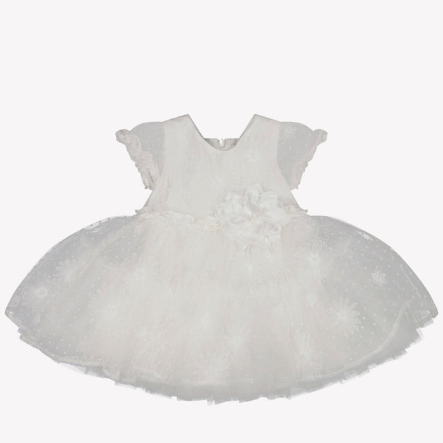 MonnaLisa Baby Girls Dress In OffWhite