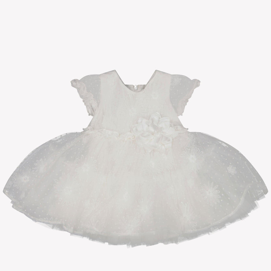 Monnalisa Baby Girls Dress  Offwhite
