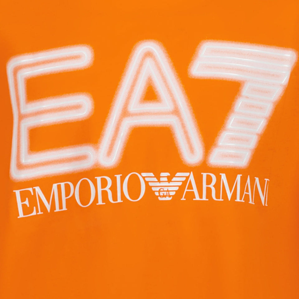 Ea7 Kinder Jongens T-shirt Oranje
