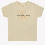 Calvin Klein Baby Boys T-shirt Beige