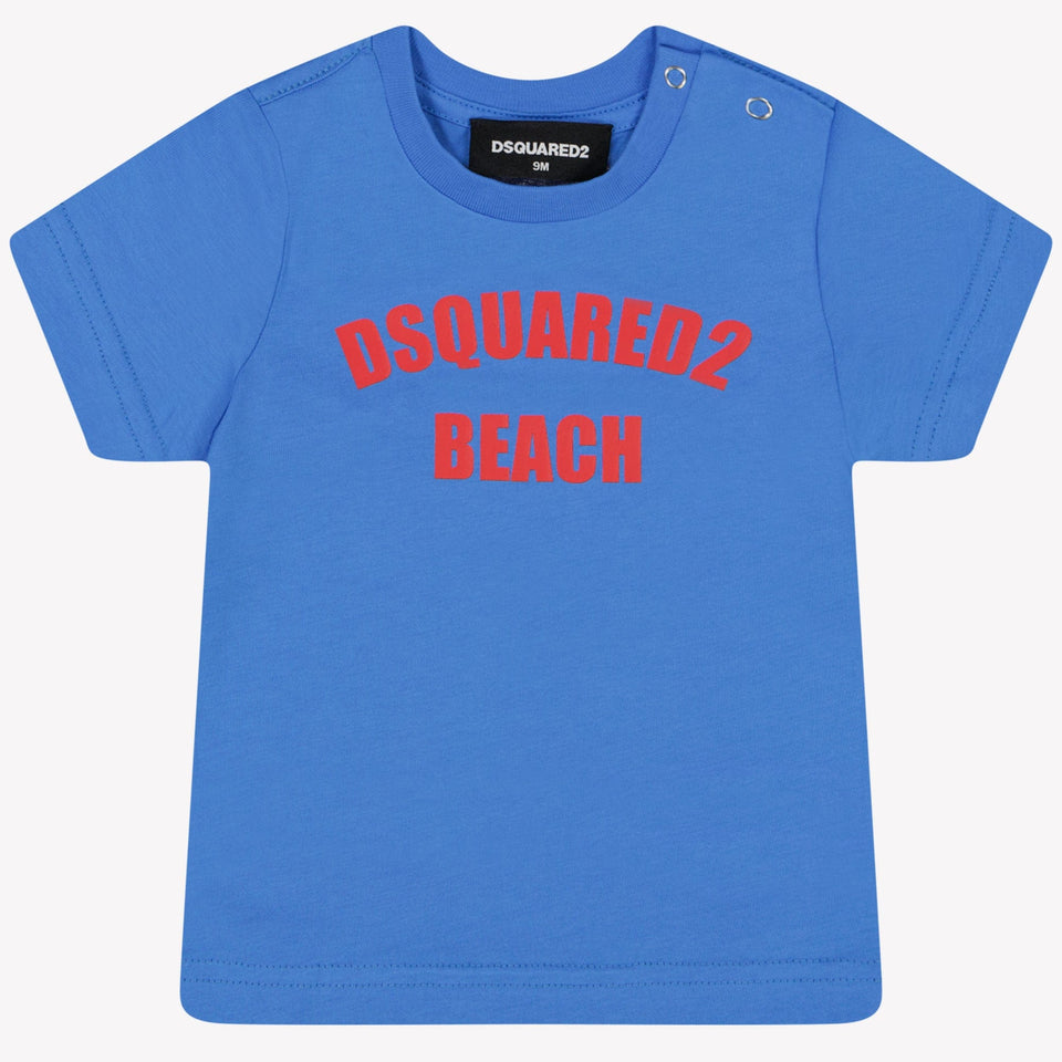 Dsquared2 Baby Jongens T-Shirt Licht Blauw 3 mnd