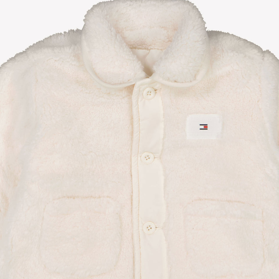 Fendi Baby faux fur jacket OffWhite