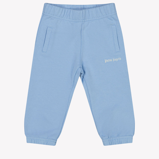 Palm Angels Baby Jongens Broek In Licht Blauw