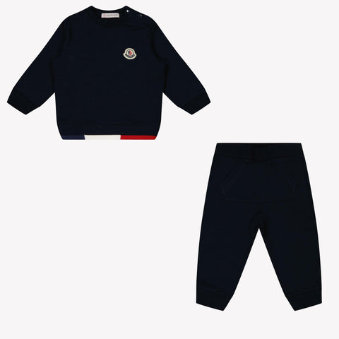 Moncler Baby Boys Tracksuit   Navy