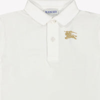 Burberry Johane Baby Jongens Polo In Wit