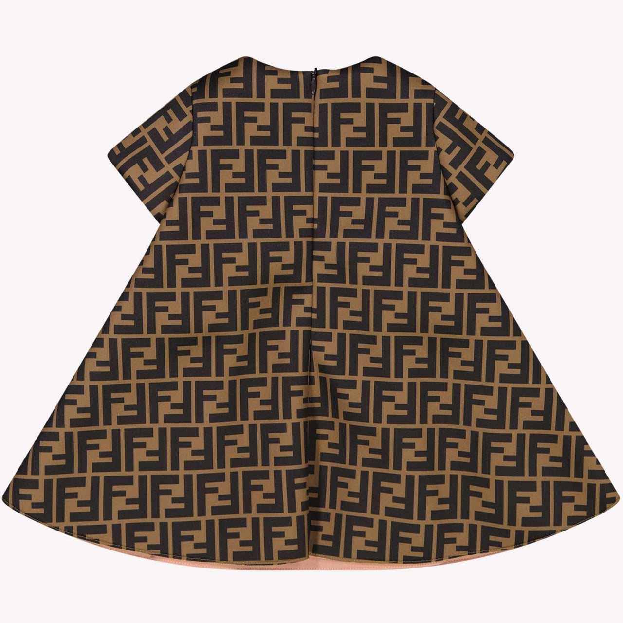 Fendi Baby Meisjes Jurk In Bruin