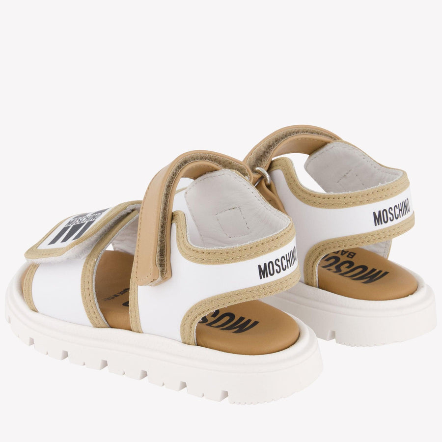 Moschino Unisex Sandals  Beige