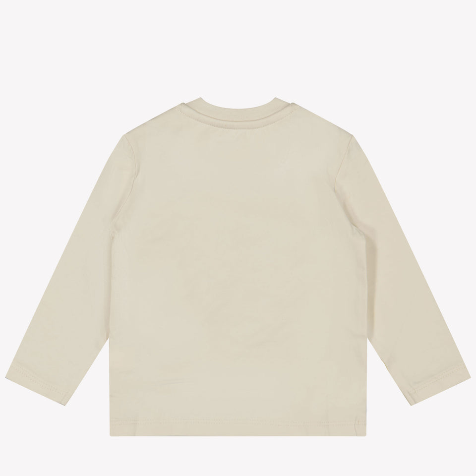 Calvin Klein Baby Unisex T-Shirt In Off White