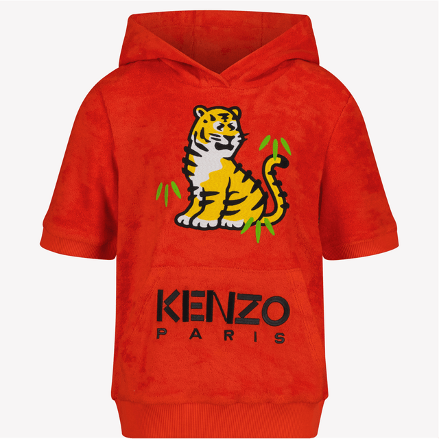 Kenzo kids Kinder Unisex T-Shirt Rood 4Y