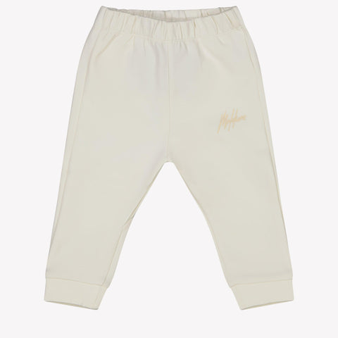 Malelions Baby Unisex Trousers Offwhite