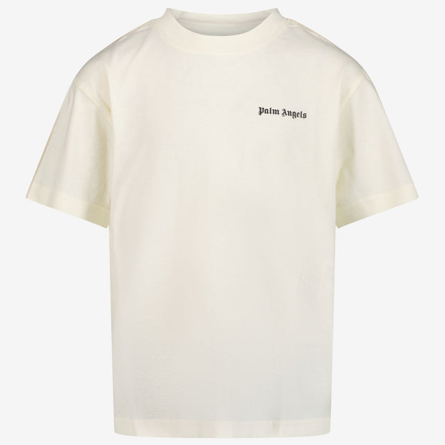 Palm Angels Kinder Jongens T-Shirt In Ecru