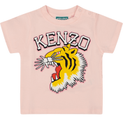 Kenzo kids Baby Girls T-Shirt Light Pink