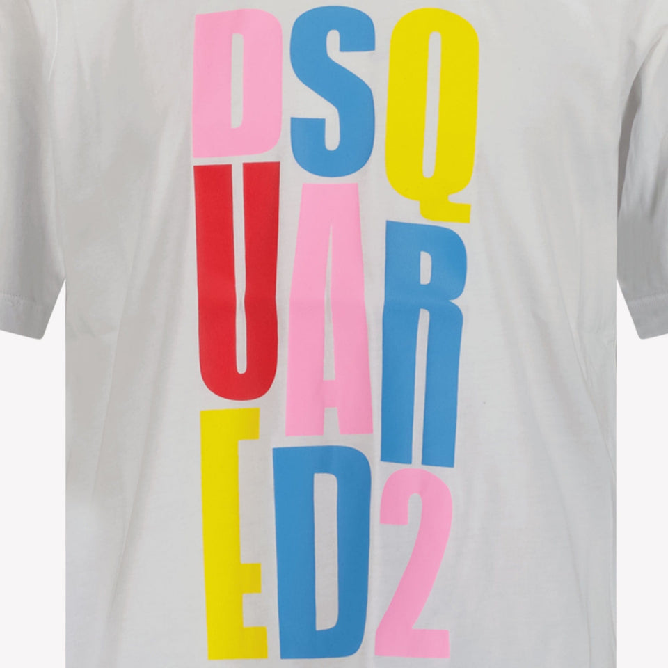 Dsquared2 Kinder Unisex T-Shirt Wit