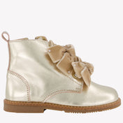 Andanines Girls Boots Gold