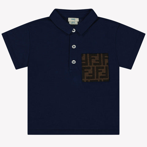 Fendi Baby Boys Polo  Navy