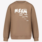 MSGM Kinder Jongens Trui In Bruin