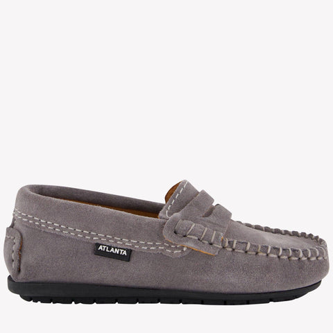 Atlanta Moccas Unisex Shoes  Gray