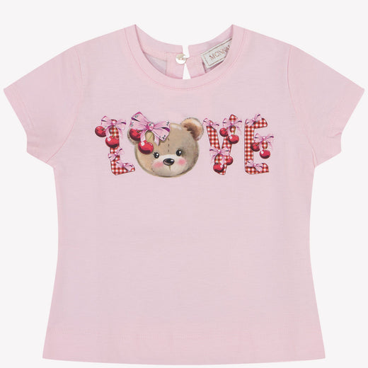 MonnaLisa Baby T-Shirt Licht Roze 3 mnd