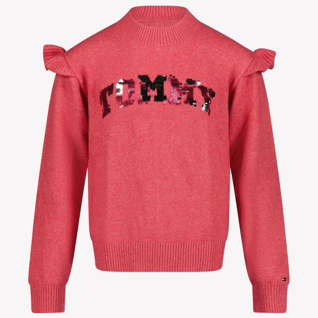 Tommy Hilfiger Meisjes Trui Fuchsia