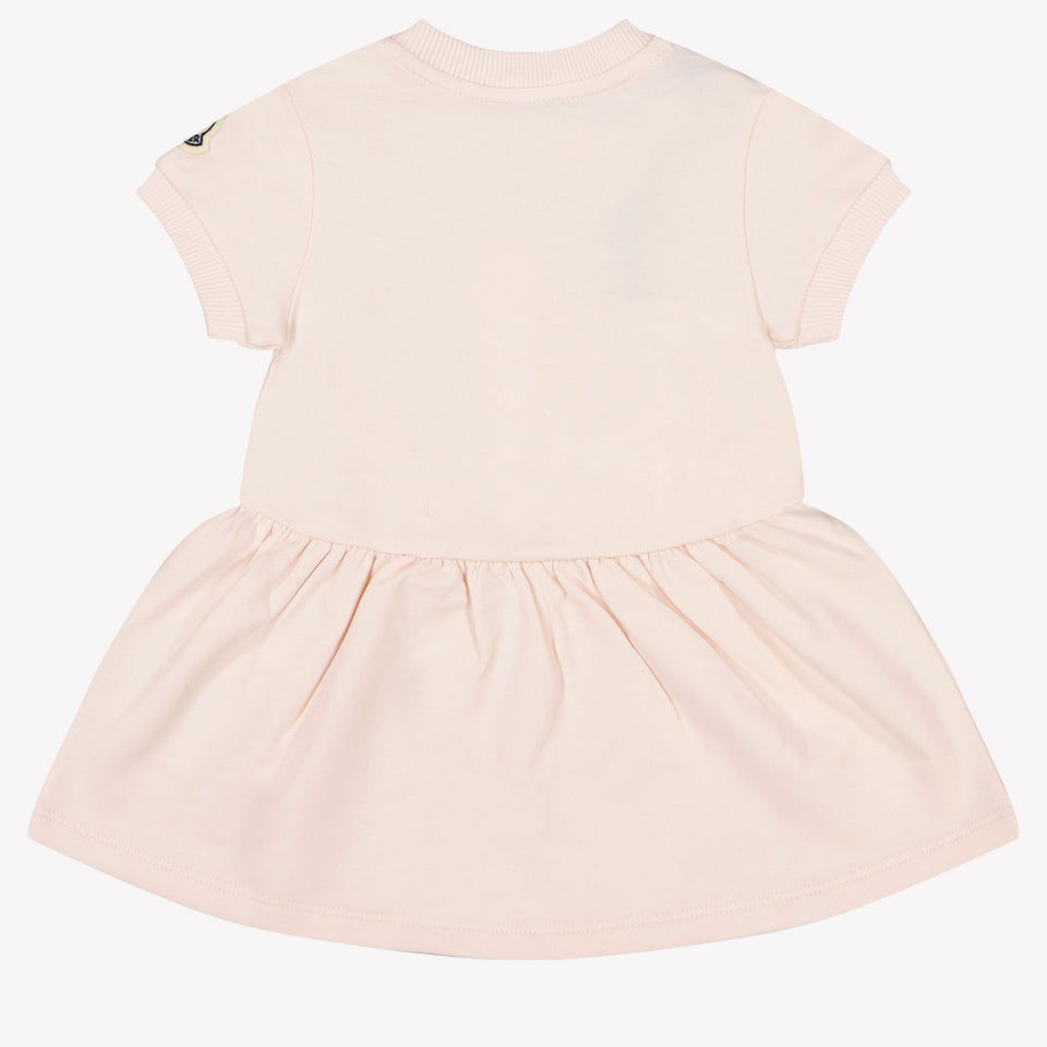 Moncler Baby Girls Dress In Light Pink