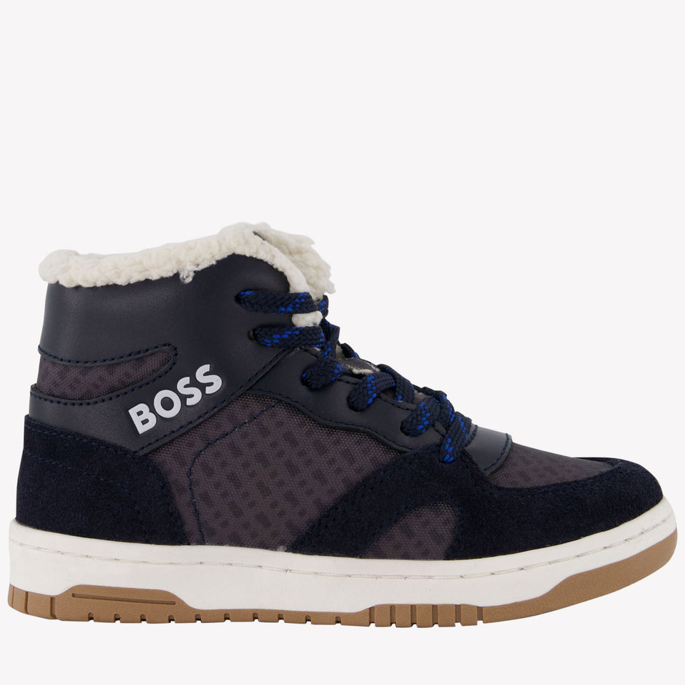 Boss Jongens Sneakers Navy