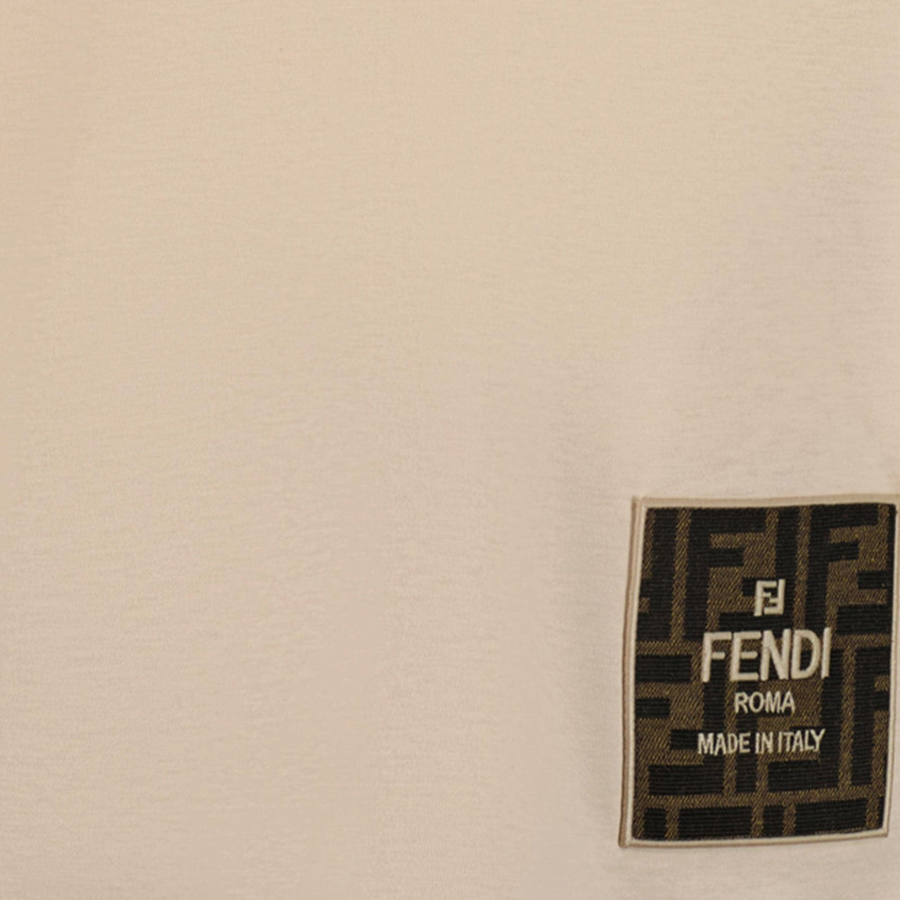 Fendi Unisex T-Shirt Beige