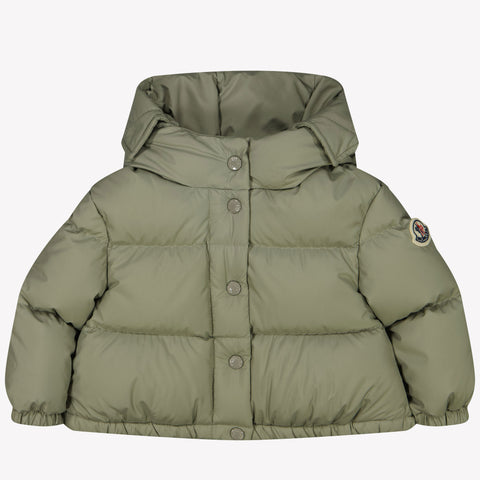 Moncler Baby girls winter coat Olive Green