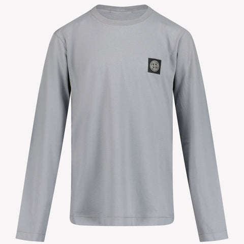 Stone Island Jongens T-shirt Grijs 2Y