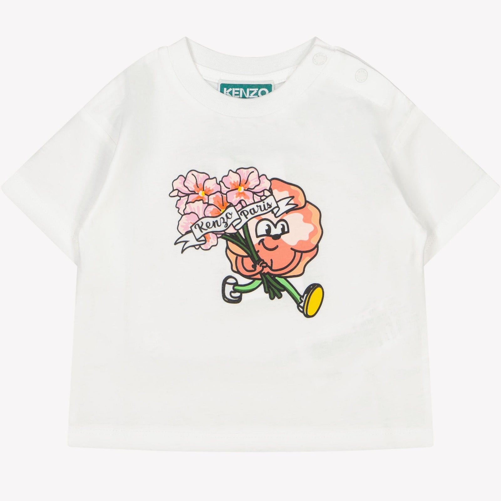 Kenzo kids Baby Meisjes T-Shirt Wit 6 mnd